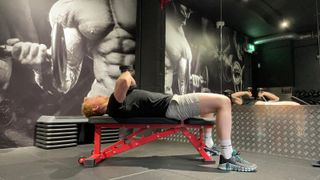 TechRadar fitness writer Harry Bullmore tries out the best tricep exercises from Ryan Reynolds' Deadpool trainer Don Saladino